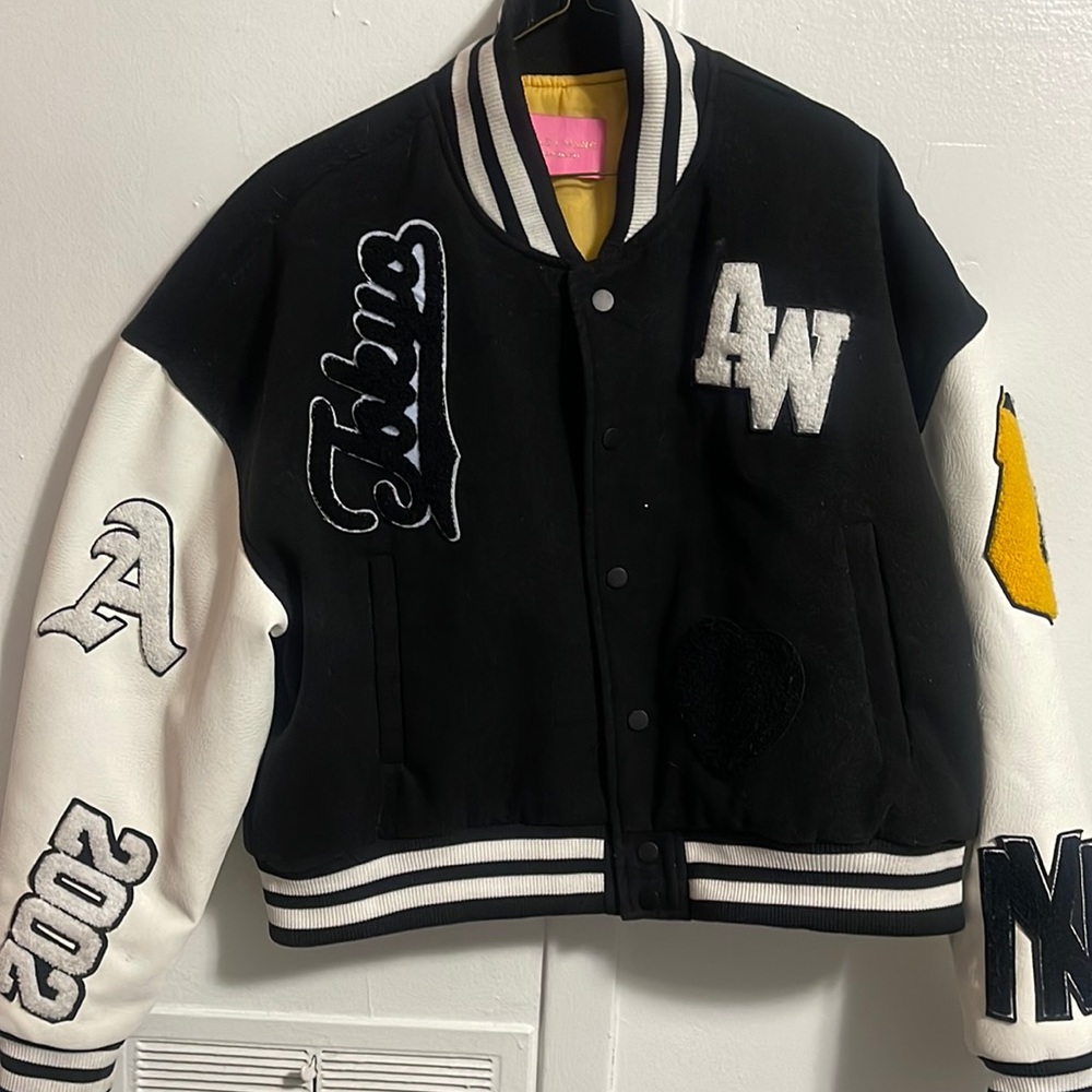 Womens Oversized Varsity Jacket